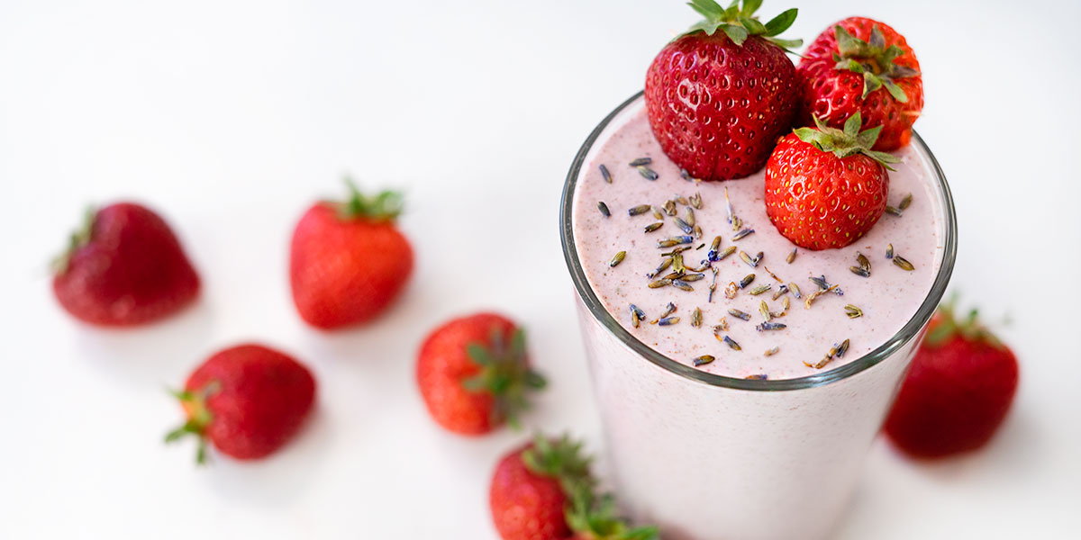 Keto Strawberry Lavender Smoothie Recipe